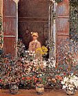 Claude Monet Camille At The Window painting